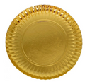 Vassoio Tondo Color Oro - Confezione da 10 pezzi