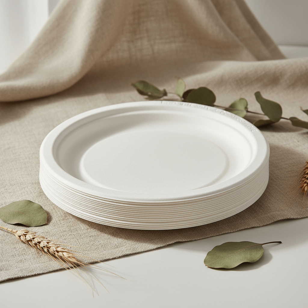 Piatti Torta 17 cm Biocompostabili - TAVIRA