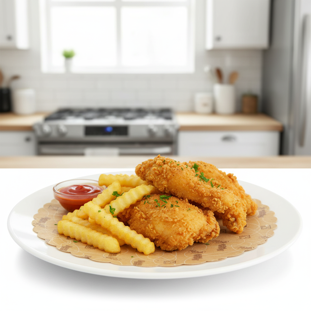 Singola carta sottofritto su piatto